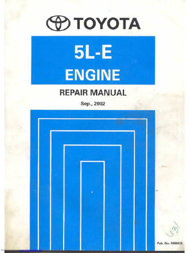 Toyota 5L Engine Repair Manual PDF
