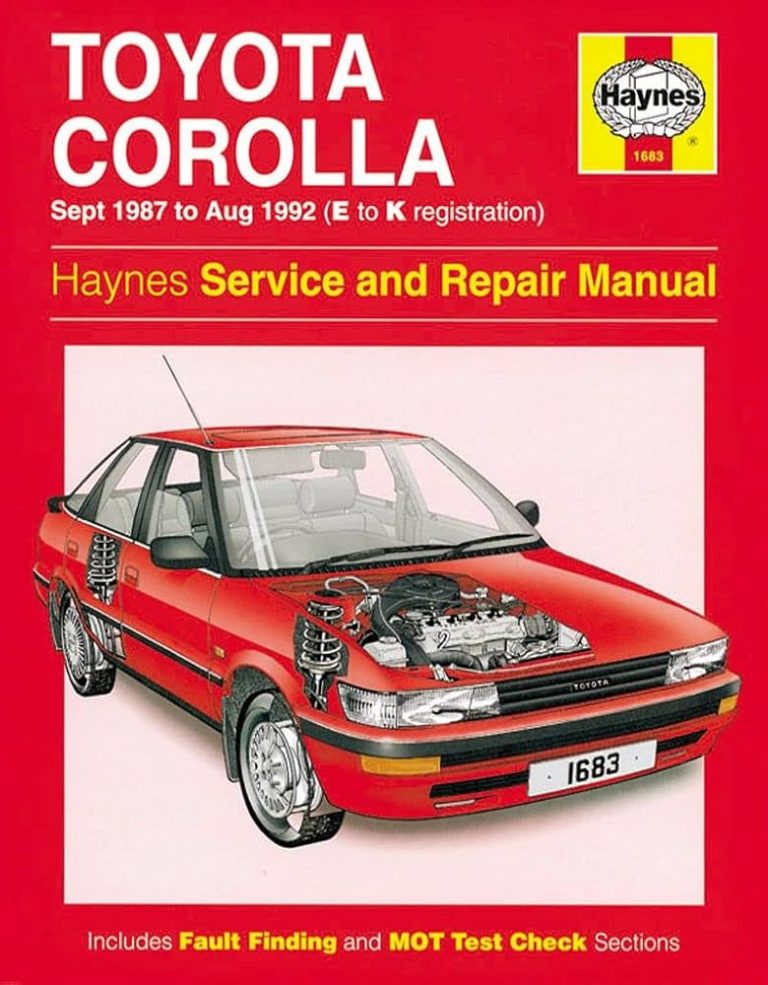 Toyota corolla repair and service manual